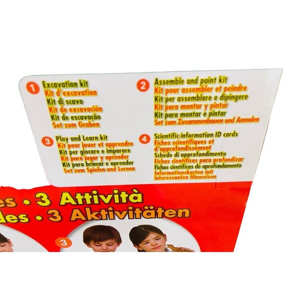 T REX by Geoworld Dinosaur Multi Activity Kit Hours of Fun Set & Toy Model Figur - Picture 4 of 7